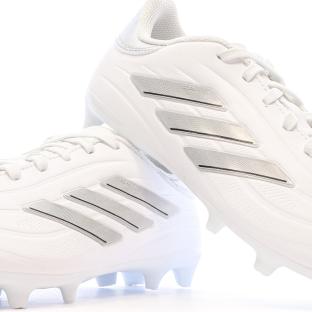 Chaussures de football Blanches Garçon Adidas Copa vue 0