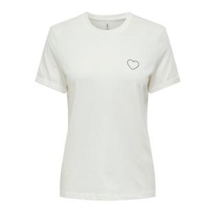 T-Shirt Blanc Femme Only Tenna pas cher