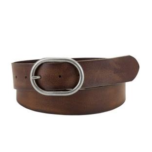 Ceinture Levi's Marron Femme Vieilli en Cuir avec Boucle Ovale Métallique Calneva vue 0