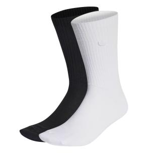 X2 Paires de chaussettes Blanches/Noires Homme Adidas Crew Sock vue 0