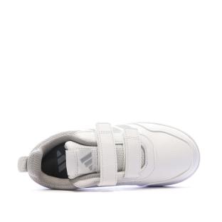 Baskets Blanc/Gris Enfant Adidas Tensaur KJ9771 vue 0