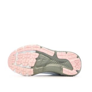Chaussures de Running Blanc/Gris/Rose Femme Under Armour Charged Rogue 3 vue 5