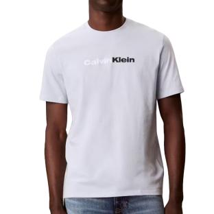 T-Shirt Gris Clair Homme Calvin Klein Jeans 30s Eu Wholesale vue 0