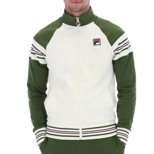 Veste de survêtement Blanc/Vert Homme Fila Ferarra pas cher