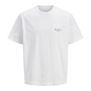 T-shirt Blanc Homme Jack & Jones Lington vue 3