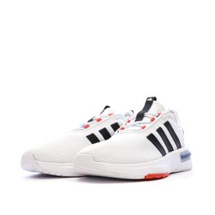 Baskets Blanches/Noires Garçon Adidas Racer vue 6