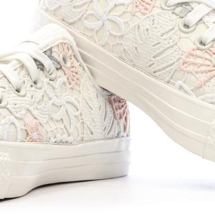 Baskets Ecru/Rose Femme Converse Chuck Taylor All Star vue 7