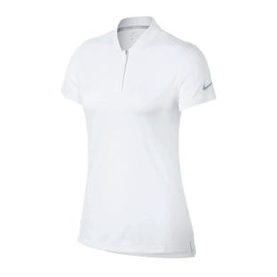 Polo de sport Blanc Femme Nike Dry SS Bld pas cher