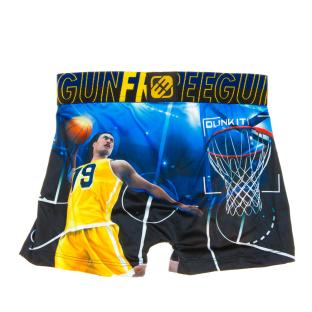Boxer Noir/Jaune Garçon Freegun Basket vue 2