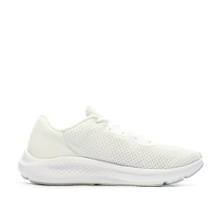 Chaussures de running Blanches/Noires Homme Under Armour Charged Pursuit 3 vue 2
