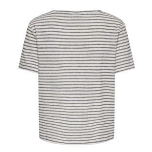 T-Shirt Beige/Marine Femme JDY Korna vue 0