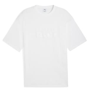 T-Shirt Blanc Homme Puma Pl Ess vue 0