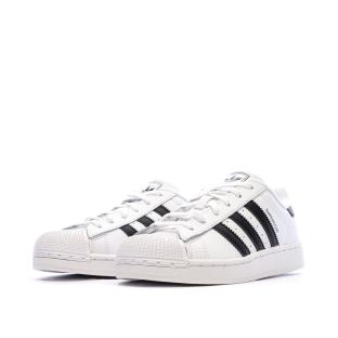 Superstar Baskets Blanc/Noir Mixte Adidas vue 0