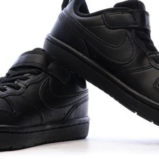 Baskets Noir Garçon Nike Court Borough Low Recraf vue 7
