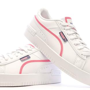 Baskets Blanches/Roses Fille Puma Jada vue 7