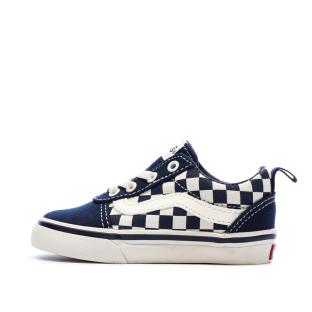 Baskets Bleu Foncé Garçon Vans Td Ward Slip-on Checkerboard pas cher