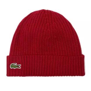 Bonnet Rouge Femme Lacoste RB0001 pas cher