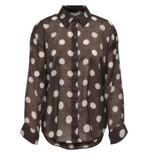 Camisa de lunares marrón para mujer JDY Fay ver 0