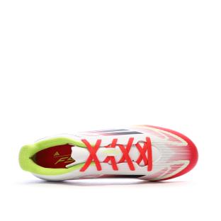 Chaussures de Foot Blanc/Rouge Homme Adidas F50 Club FG/MG vue 0