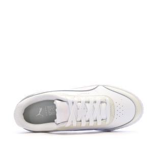 Baskets Blanc/Rose/Ecru Femme Puma Carina Mia vue 0