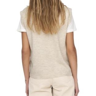 Pull Sans Manches Beige Femme Only Melody vue 2