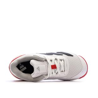 Chaussures de tennis Blanches/Rouges Garçon Adidas Courtflash vue 0