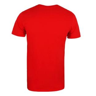T-Shirt Rouge Homme Budweiser Bow vue 0