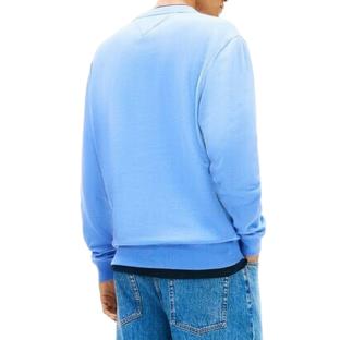 Sweat Bleu Homme Tommy Hilfiger Reg Flag Crews vue 0