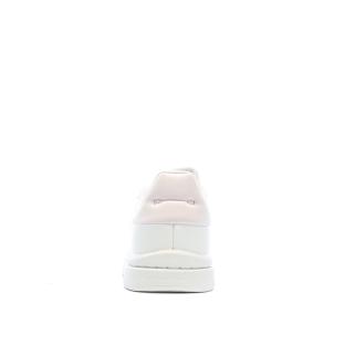 Baskets Blanc/Rose Femme Adidas Court Silk vue 3