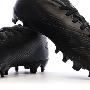 Chaussures de Foot Noires Junior Adidas Predator League MG vue 7