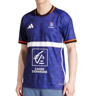Maillot Equipe de France Handball Bleu Homme Adidas 2024 vue 0