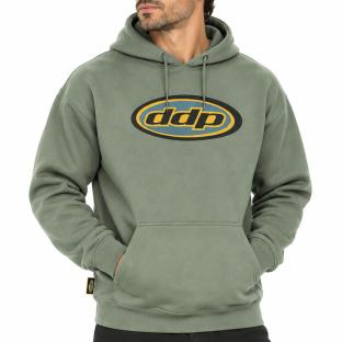 Sudadera con capucha verde para hombre DDP 1DD ver 0