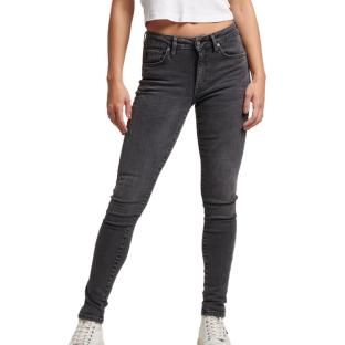 Jean Skinny Noir Femme Superdry Mid Rise pas cher