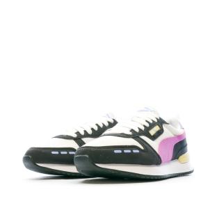 Baskets Noir/Rose Femme Puma R78 vue 6