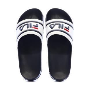 Claquettes Marines/Blanches Homme Fila Morro vue 3