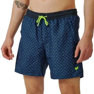 Short de bain Marine/Bleu à Imprimés Homme Kaporal MARTYE pas cher