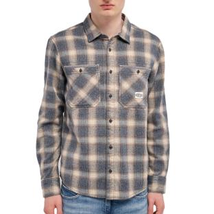 Chemise Grise à Carreaux Homme Teddy Smith 10716621D pas cher