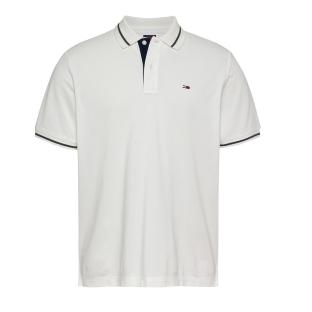 Polo Blanc Homme Tommy Hilfiger Tipped pas cher