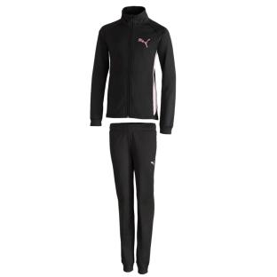 Survêtement Noir/Rose Fille Puma S G Tricot Suit Cl pas cher