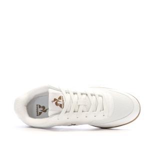 Baskets Blanches/Camel Homme Le Coq Sportif Derby vue 4