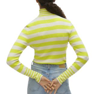 Pull Vert/Ecru Femme Vero Moda Maxine vue 0