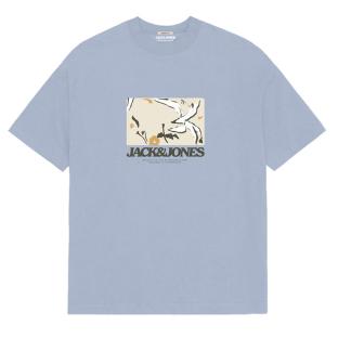 T-Shirt Bleu Garçon Jack & Jones Tavira vue 0