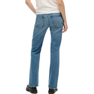 Jean Droit Bleu Femme Superdry Vintage Rise Slim Flare vue 2