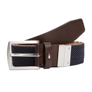 Ceinture Marron/Marine Homme Tommy Hilfiger Denton pas cher