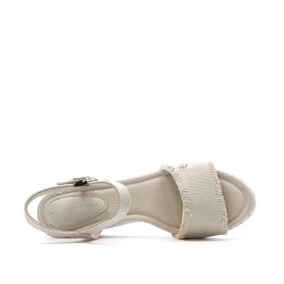 Sandales à Talons Beige Femme Tommy Hilfiger Wedgeee vue 0