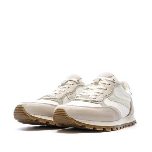 Baskets Beige/Blanches Femme Chaussures Piel vue 0