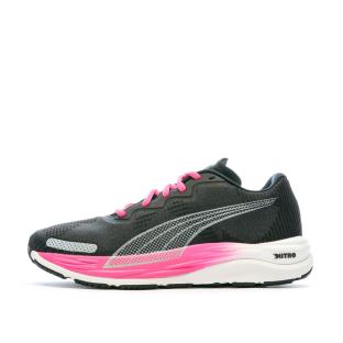 Chaussures de Running Noir/Rose Femme Puma Velocity Nitro 2 pas cher