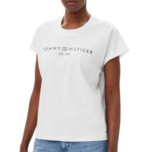 T-Shirt Blanc Femme Tommy Hilfiger Mdrn vue 0