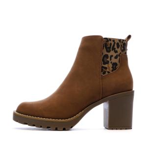 Braune Damenstiefeletten von Only mit Absatz Ansicht 0