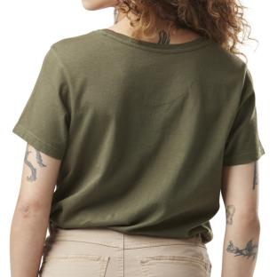 T-shirt Kaki Femme Von Dutch Leopard vue 2